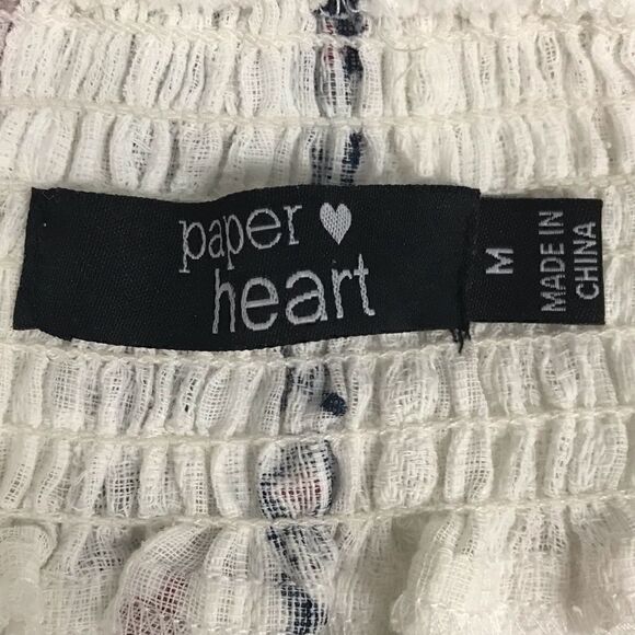 Paper Heart Striped Boho Tunic dress Size Medium - Picture 5 of 8